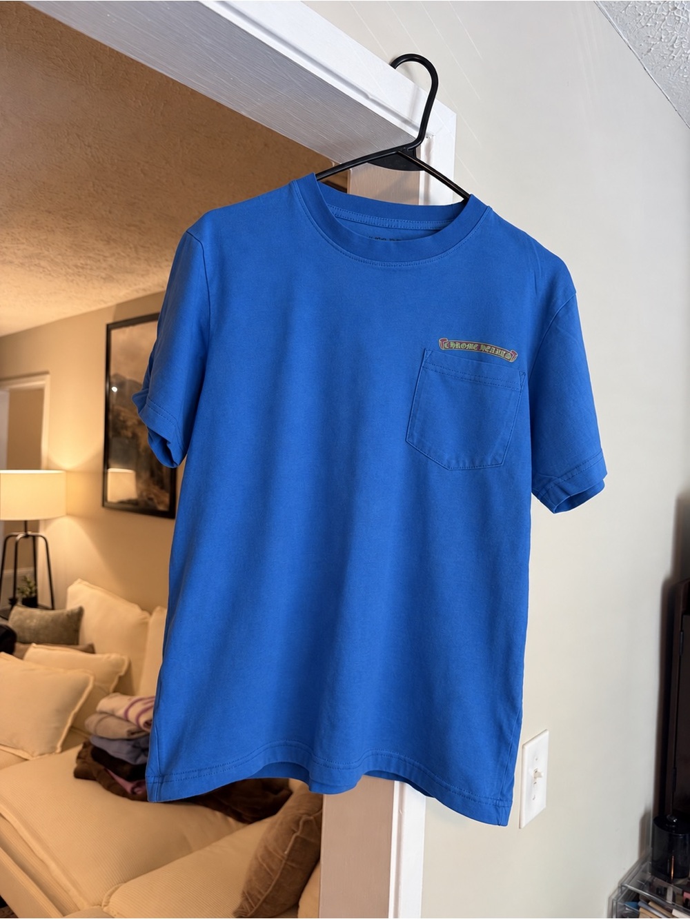 Chrome Hearts Royal Blue Pocket Tee